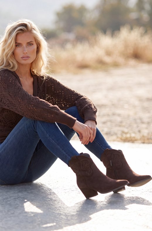 Mixed Brands - Cowboy Boot Short 2906A - Brown