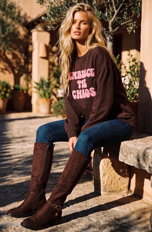 Mixed Brands - Boot with clasp 5350 - Brown