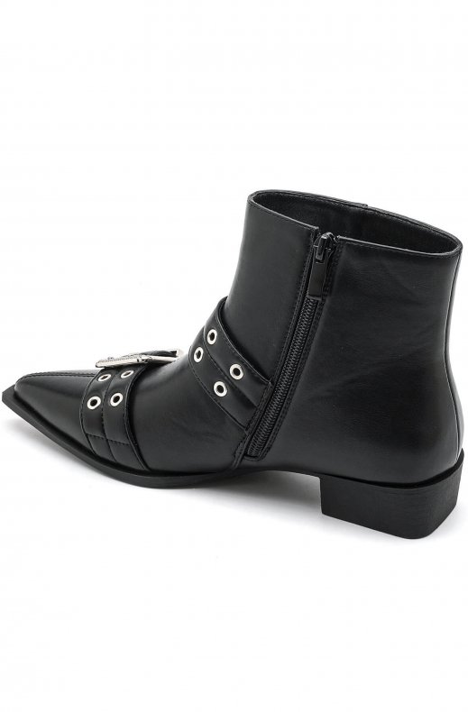 Mixed Brands - Boots with buckles 6392 - Black