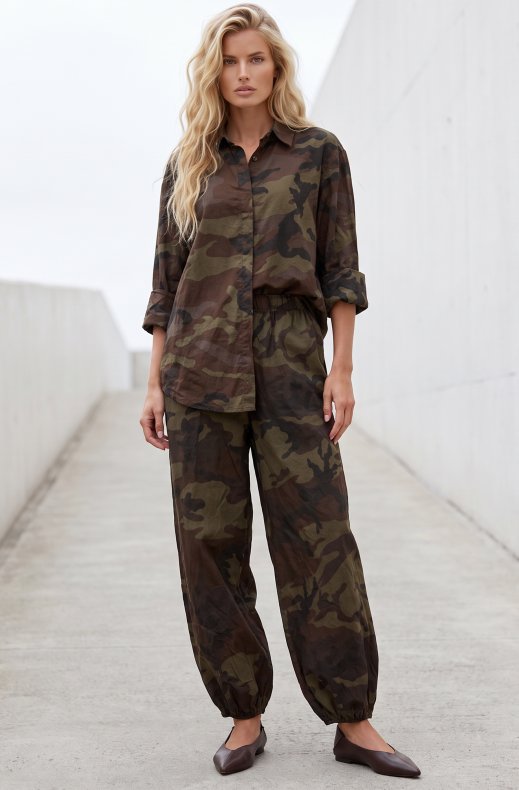 Mixed Brands - Camo Balloon pant 08726/1 - Choco