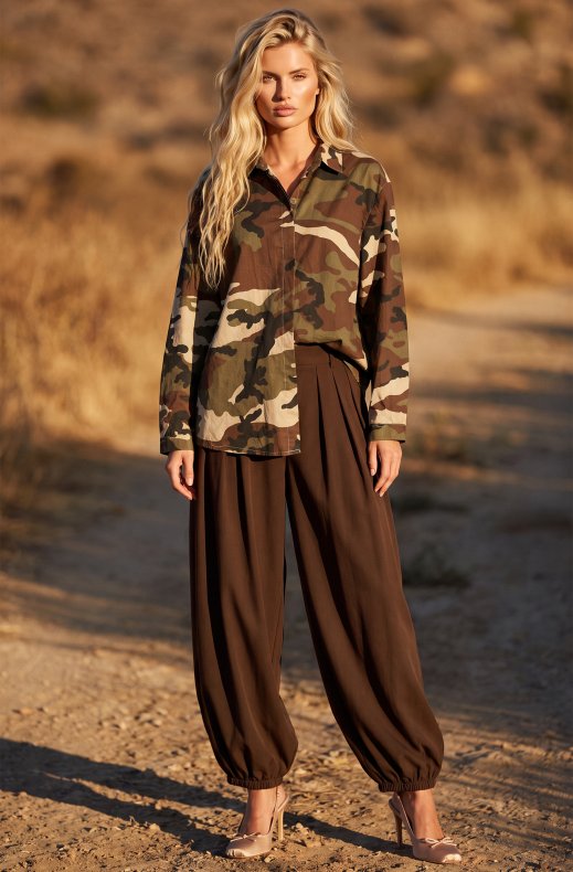 Mixed Brands - Camo Shirt 50320/2 - Beige