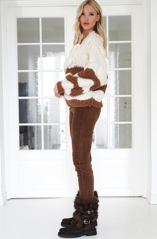 Mixed Brands - Skinnyjeans Chord 6990 - Camello