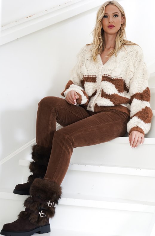 Mixed Brands - Skinnyjeans Chord 6990 - Camello