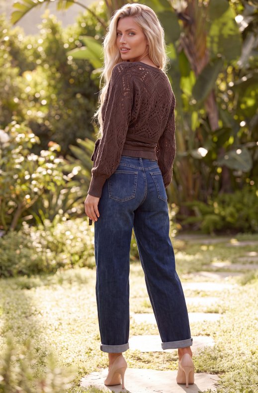 Blond Hour - Capri Wrap Cardigan - Choco
