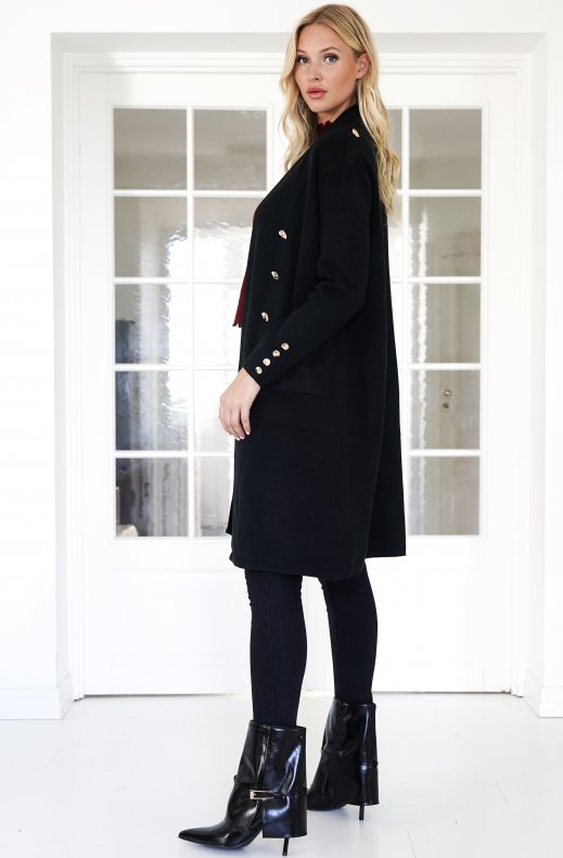 Mixed Brands - Coat with gold buttons YS9597 - Black
