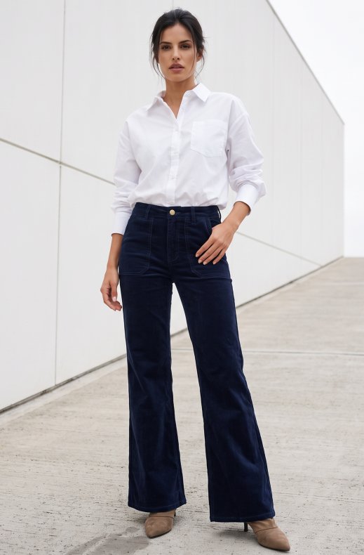 Mixed Brands - Flare Pant H2955 - Navy