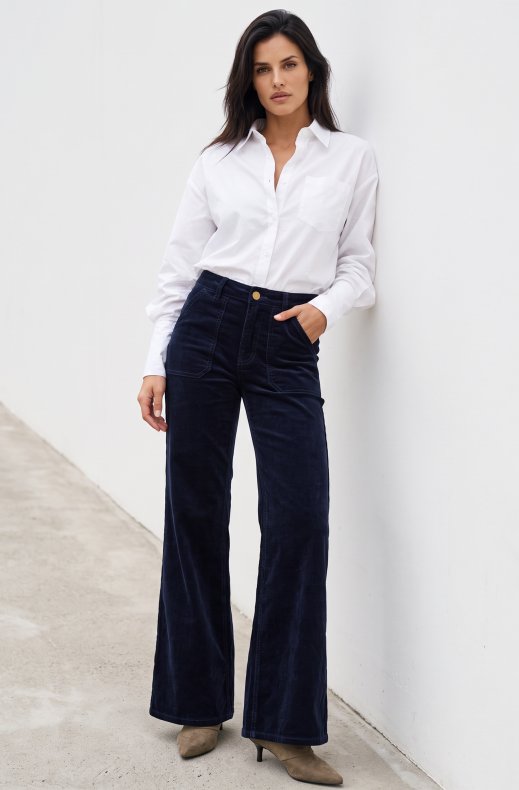 Mixed Brands - Flare Pant H2955 - Navy
