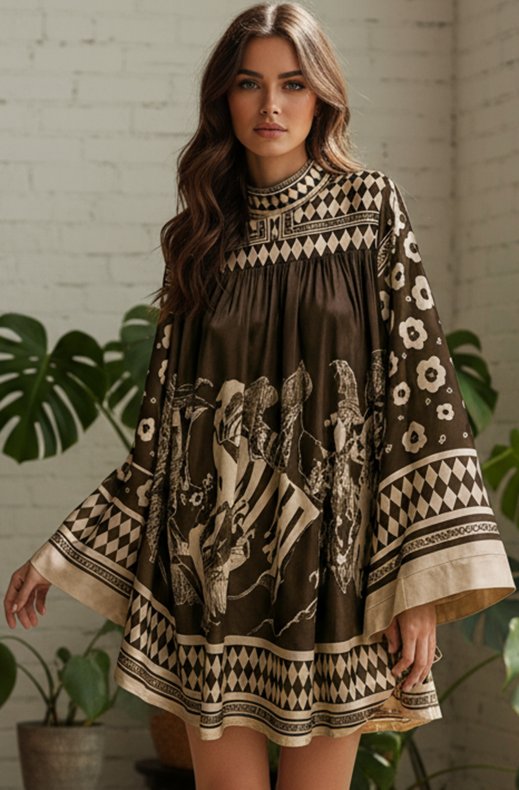 Mixed Brands - Dress 11599 - Brown