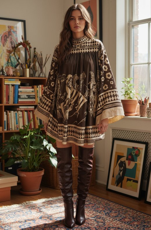 Mixed Brands - Dress 11599 - Brown