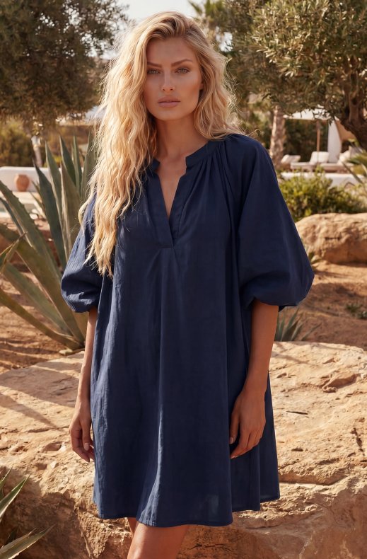 Mixed Brands - Cotton Dress 1857 - Marine