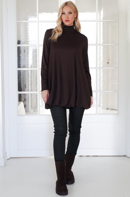 Mixed Brands - Balloon Dress 3522 - Choco