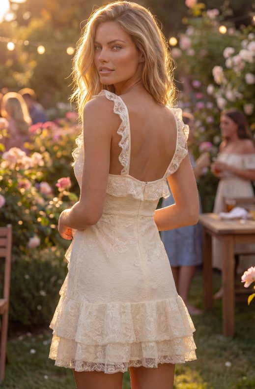 Mixed Brands - Lace Dress 505400 - White