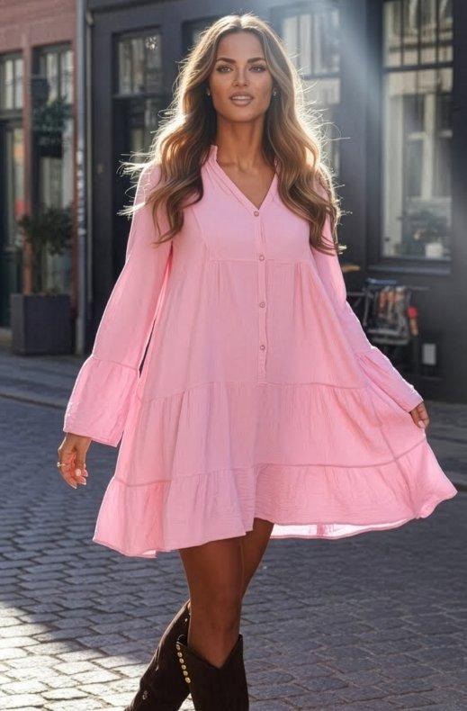 Mixed Brands - Dress 8559 - Pink