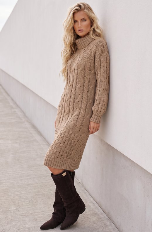 Mixed Brands - Knitted Dress A20123 - Khaki