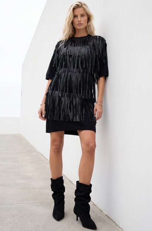 Mixed Brands - Fringe Dress BWY36501 - Black