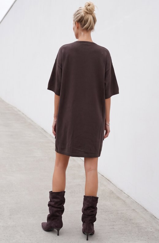 Mixed Brands - Fringe Dress BWY36501 - Choco