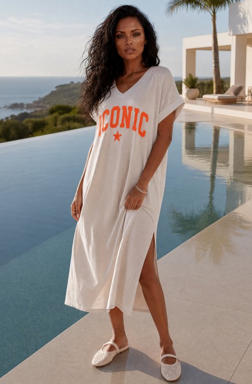 Mixed Brands - Iconic Tshirt dress 6261 - Beige