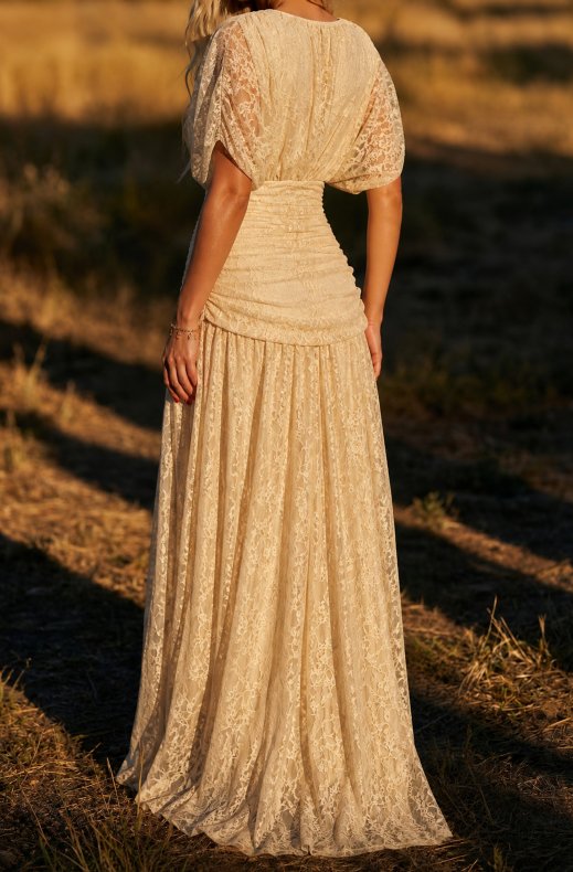 Mixed Brands - Dress Juny26 - Beige Lace