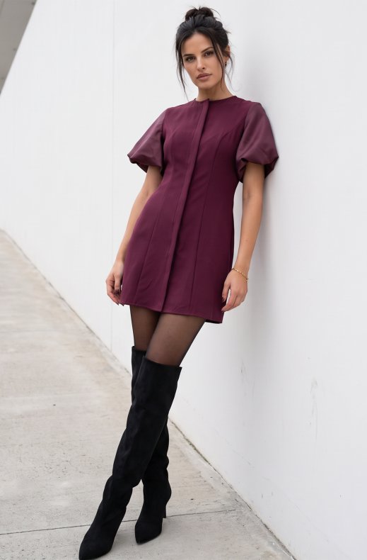 Mixed Brands - Dress PS9791 - Plum