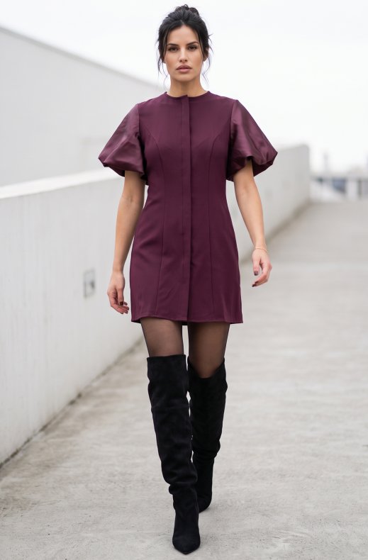Mixed Brands - Dress PS9791 - Plum