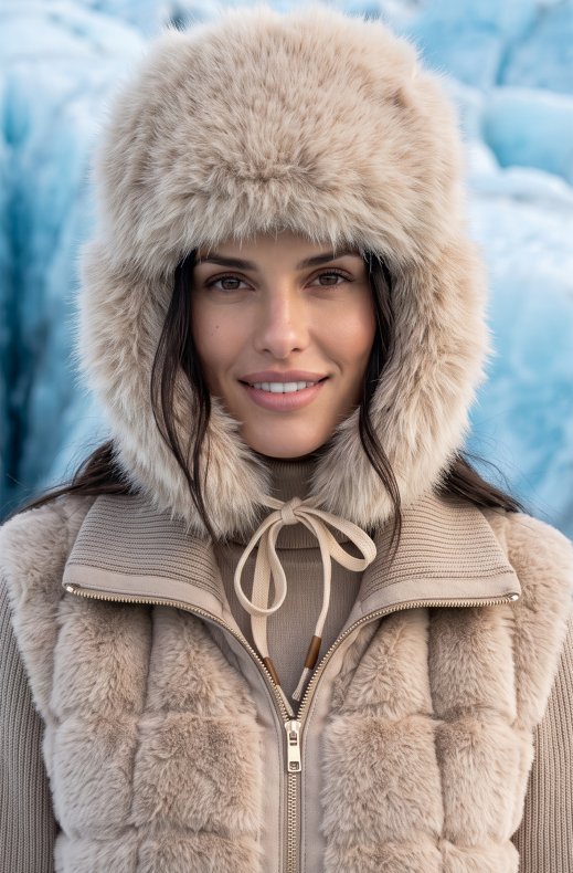 Mixed Brands - Faux Fur Hat MXP-141 - Taupe