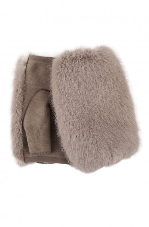 Mixed Brands - Hand Warmers Faux Fur 12052 - Taupe