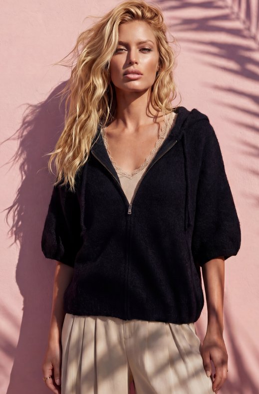 Mixed Brands - Short sleeve Hoodie 8269 - Black