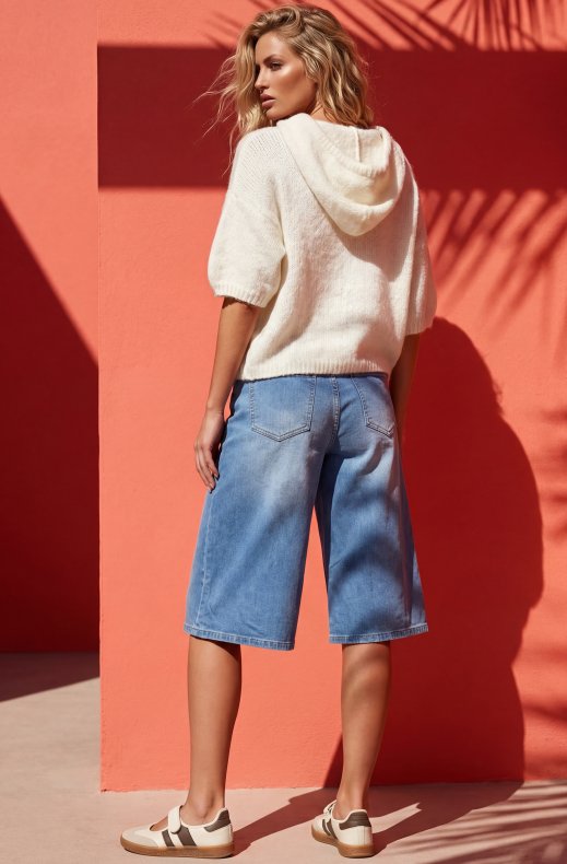 Mixed Brands - Short sleeve Hoodie 8269 - White