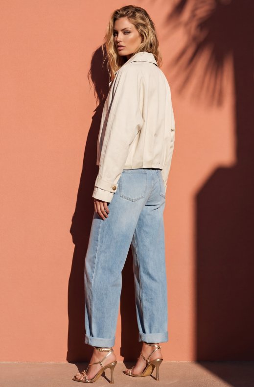 Mixed Brands - Short Trench Jacket V26016 - Off White