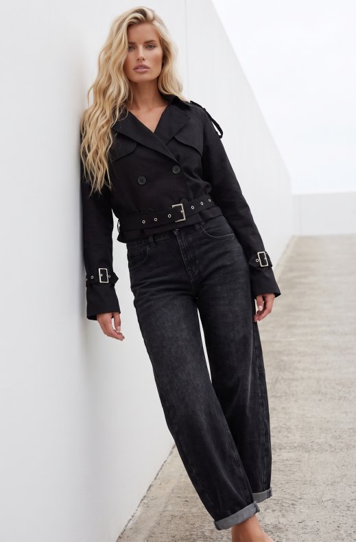 Mixed Brands - Short Trench WJ9153 - Black