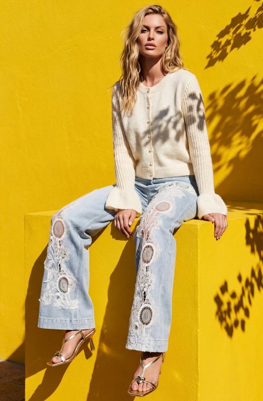 Mixed Brands - Jeans with Lace 5322 - Light Blue