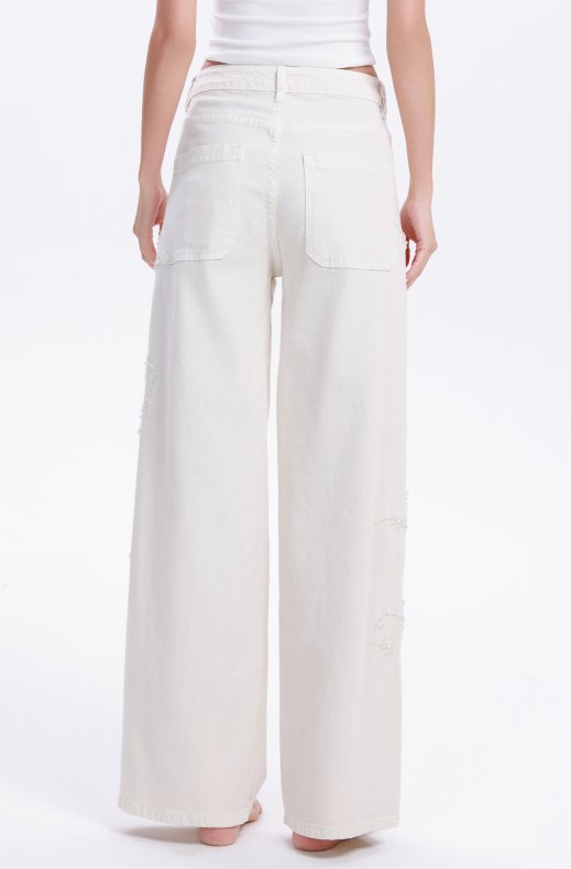 Mixed Brands - Jeans with Beads MC-5392 - Denim