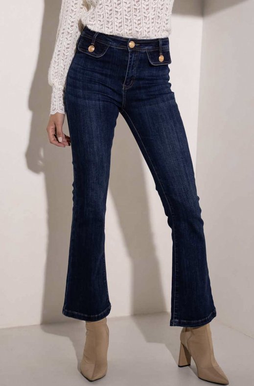 Mixed Brands - Chic Bootcut jeans 3046 - Dark Blue