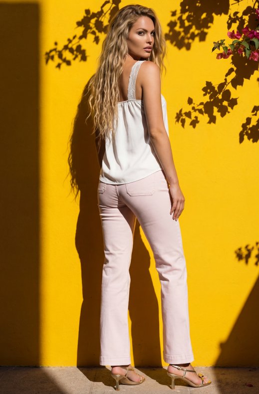 Mixed Brands - Wide Flare Jeans H3535 - Rose