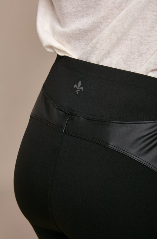 Mixed Brands - Legging with stones T001 - Black