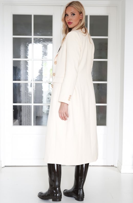 Mixed Brands - Long blazer Coat 2515 - Offwhite