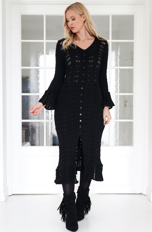 Mixed Brands - Long Cardigan J540 - Black