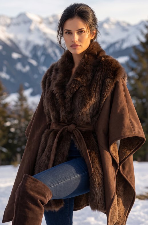 Mixed Brands - Poncho YXB-9221 - Brown