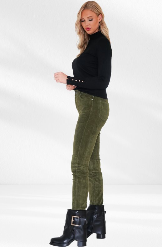 Mixed Brands - Skinnyjeans chord 6990 - Military