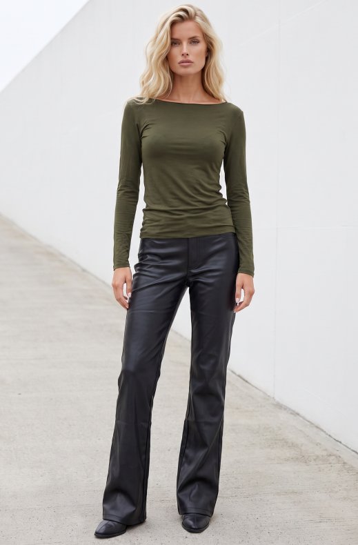 Blond Hour - Ravello Cashmere Top - Khaki