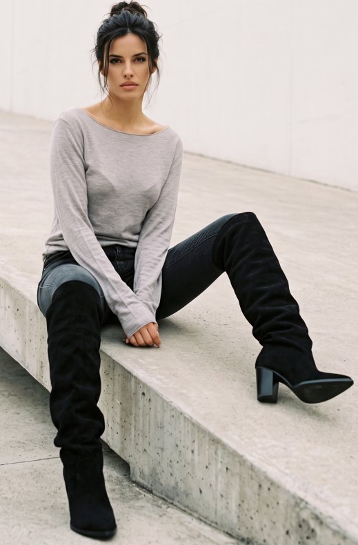 Blond Hour - Ravello Cashmere Top - Light Grey