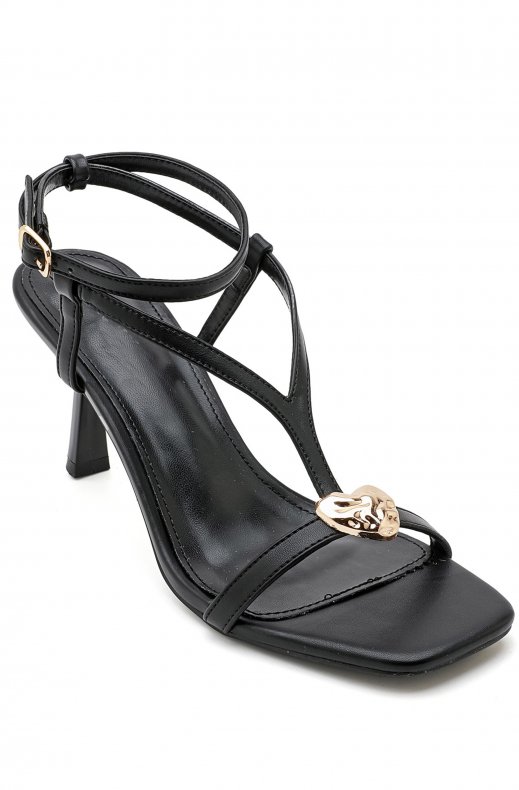 Mixed Brands - Heart Sandal 3283 - Black