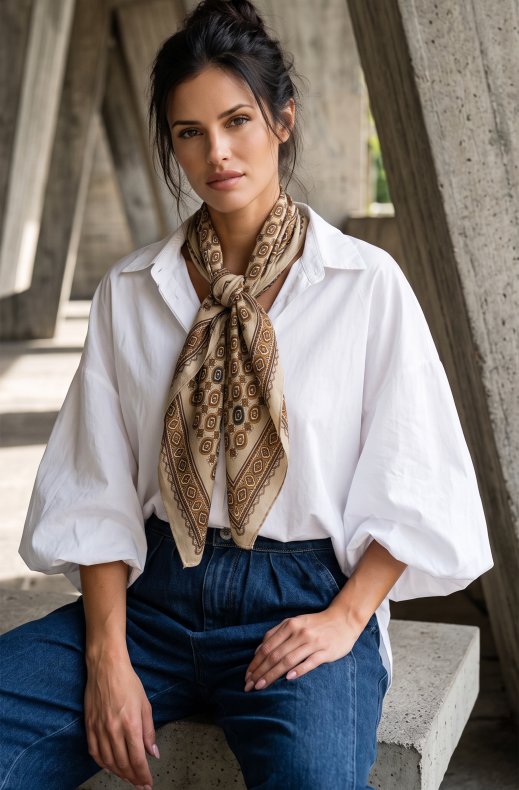 Mixed Brands - Scarf FL82107-280 - Brown