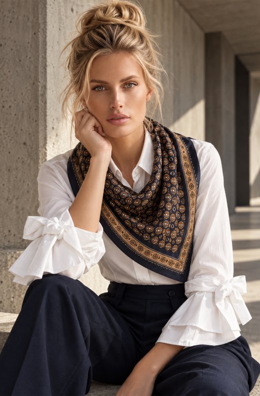 Mixed Brands - Scarf FL82107-280 - Navy
