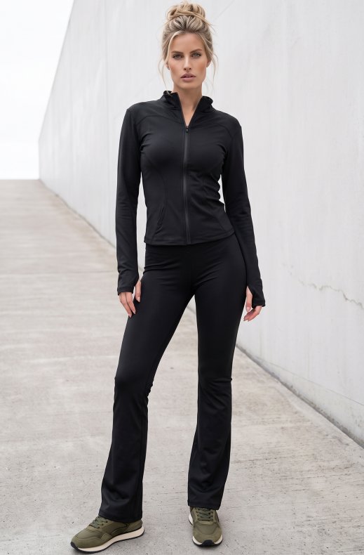 Mixed Brands - Flare set legging and jacket 3508/3385 - Black