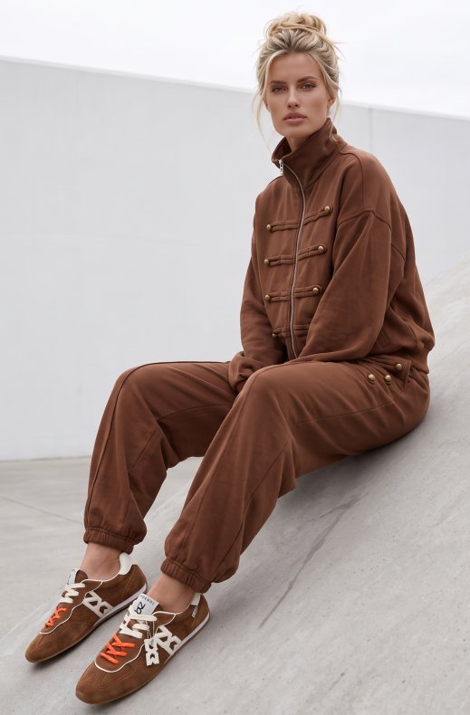 Mixed Brands - Sweatshirt long sleeves LD6032 - Brown