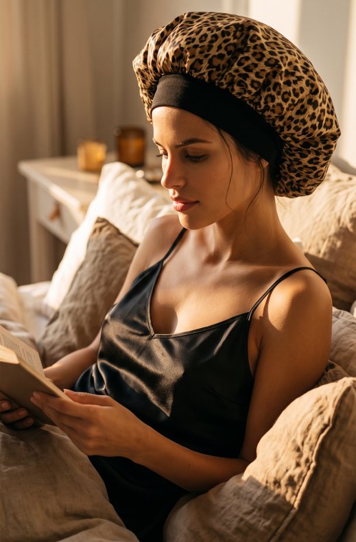 Mixed Brands - Satin Sleep Cap FH-03 - Leo