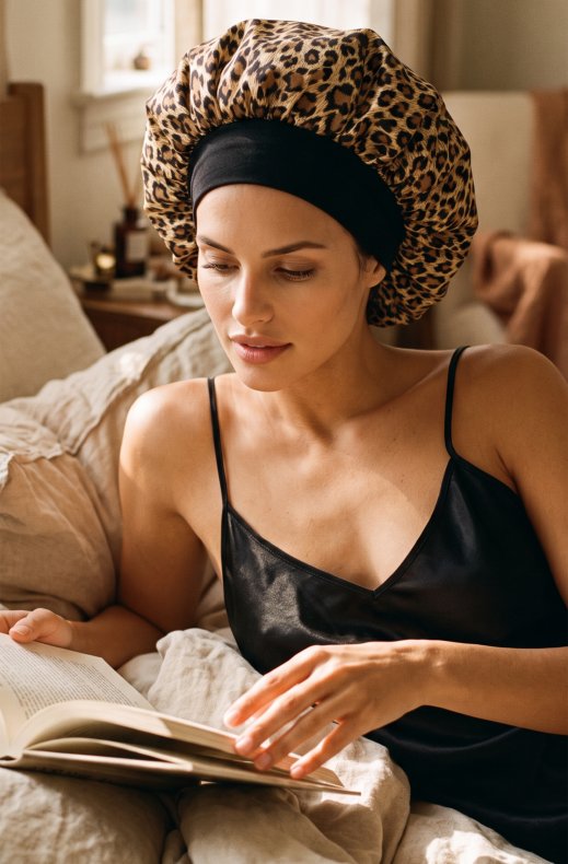 Mixed Brands - Satin Sleep Cap FH-03 - Leo