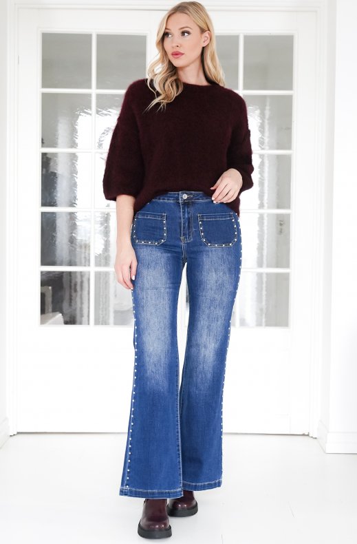 Mixed Brands - Jeans with studs 1552-1 - Blue