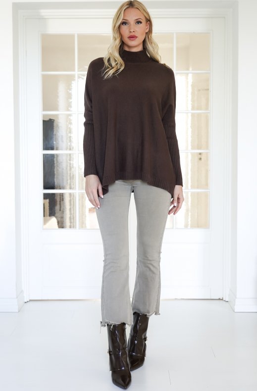 Mixed Brands - Jeans with raw hem 6826 - Beige